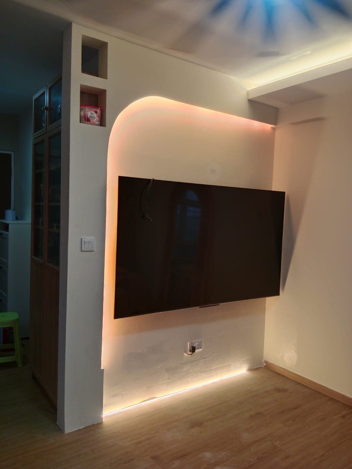 TV Console Feature Wall